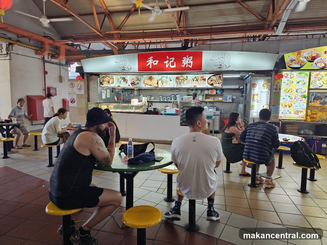 Food court with diners