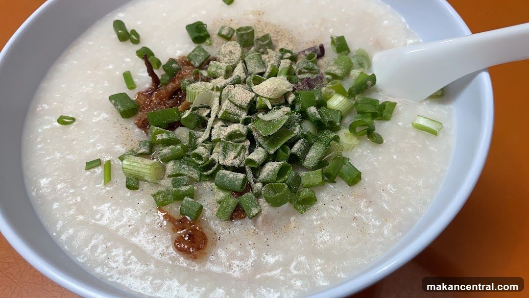 Congee with toppings