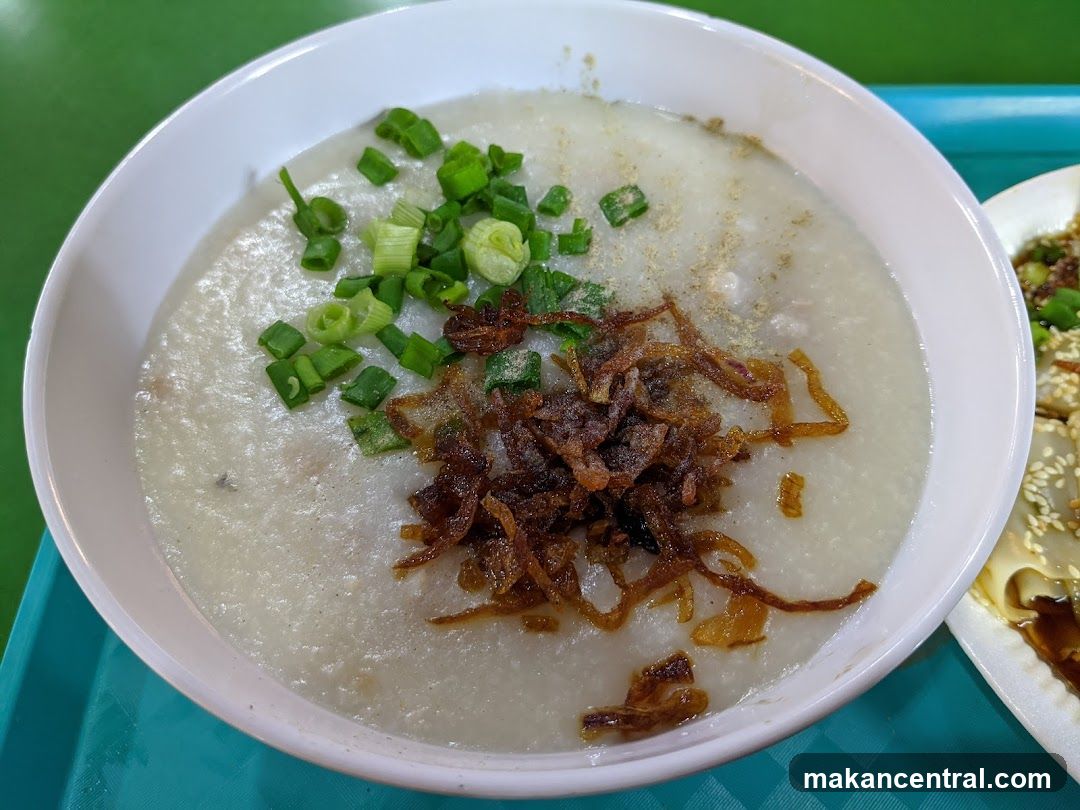 Congee with toppings