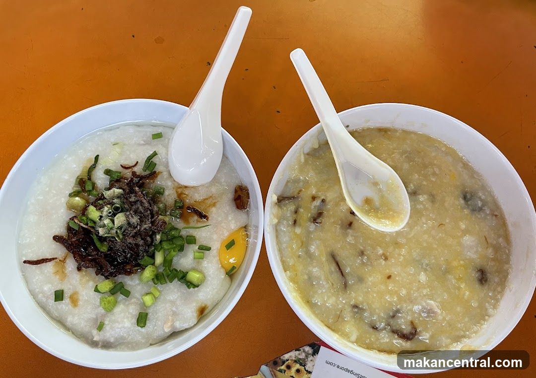 Congee with toppings