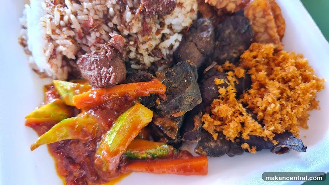 Plate of Indonesian Food
