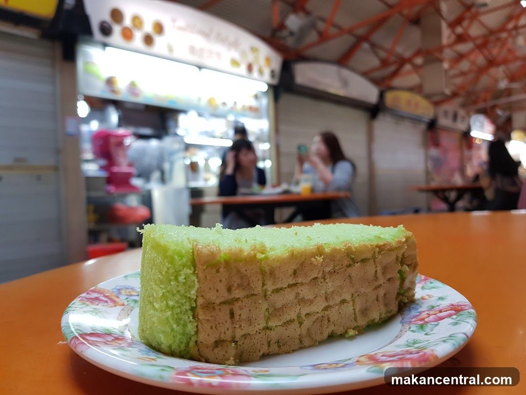 Slice of Pandan Cake