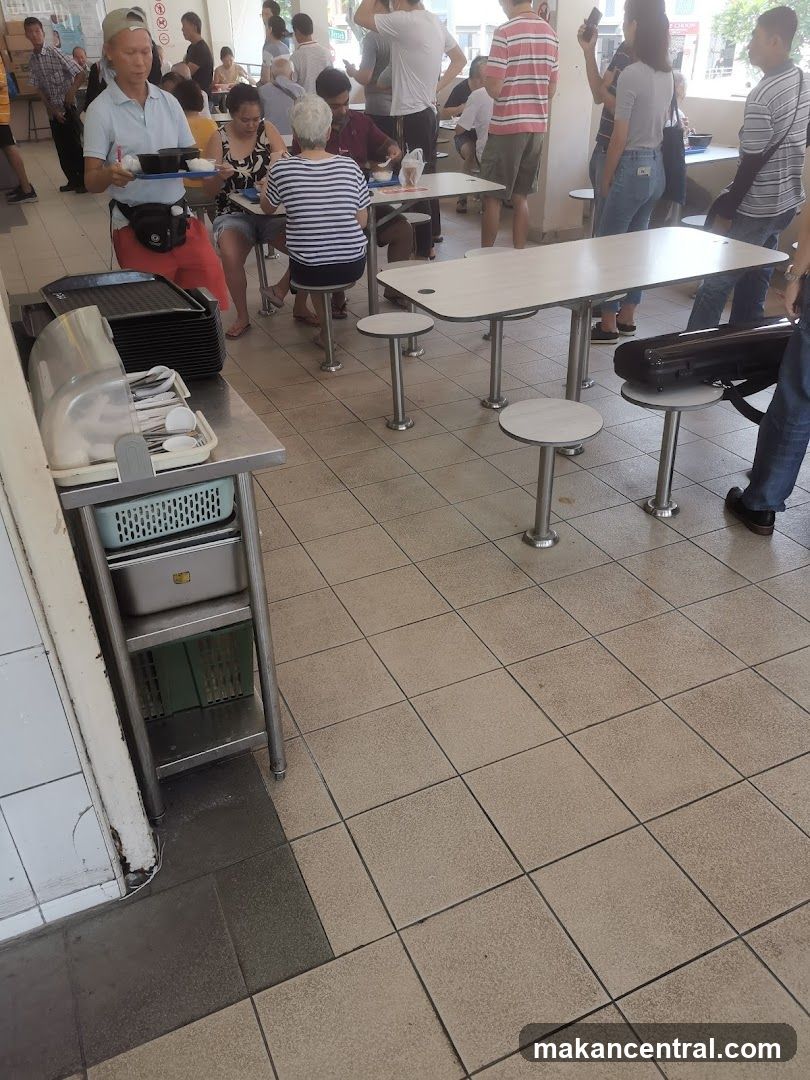 Food court with diners