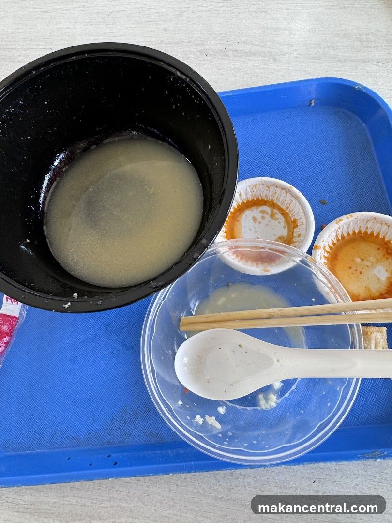 Leftover Food on Tray
