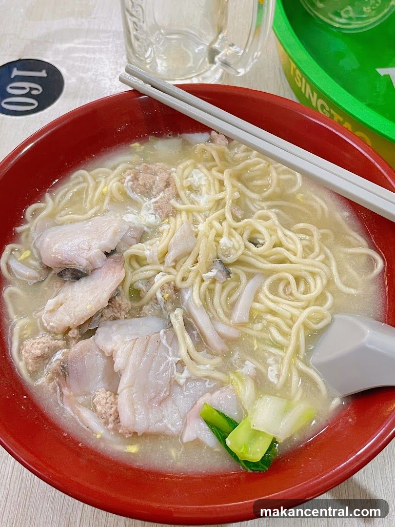 Noodle Soup with Fish and Pork