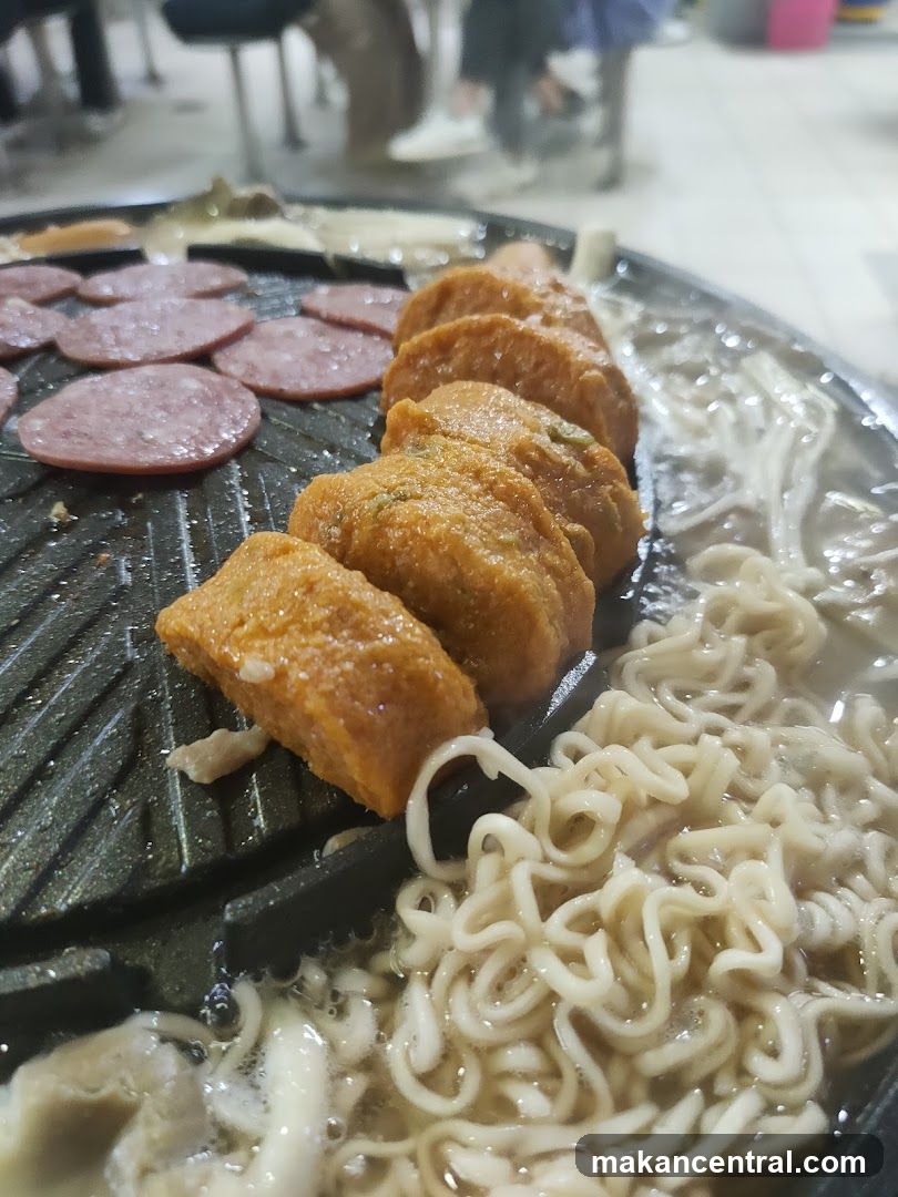 Grill with Food