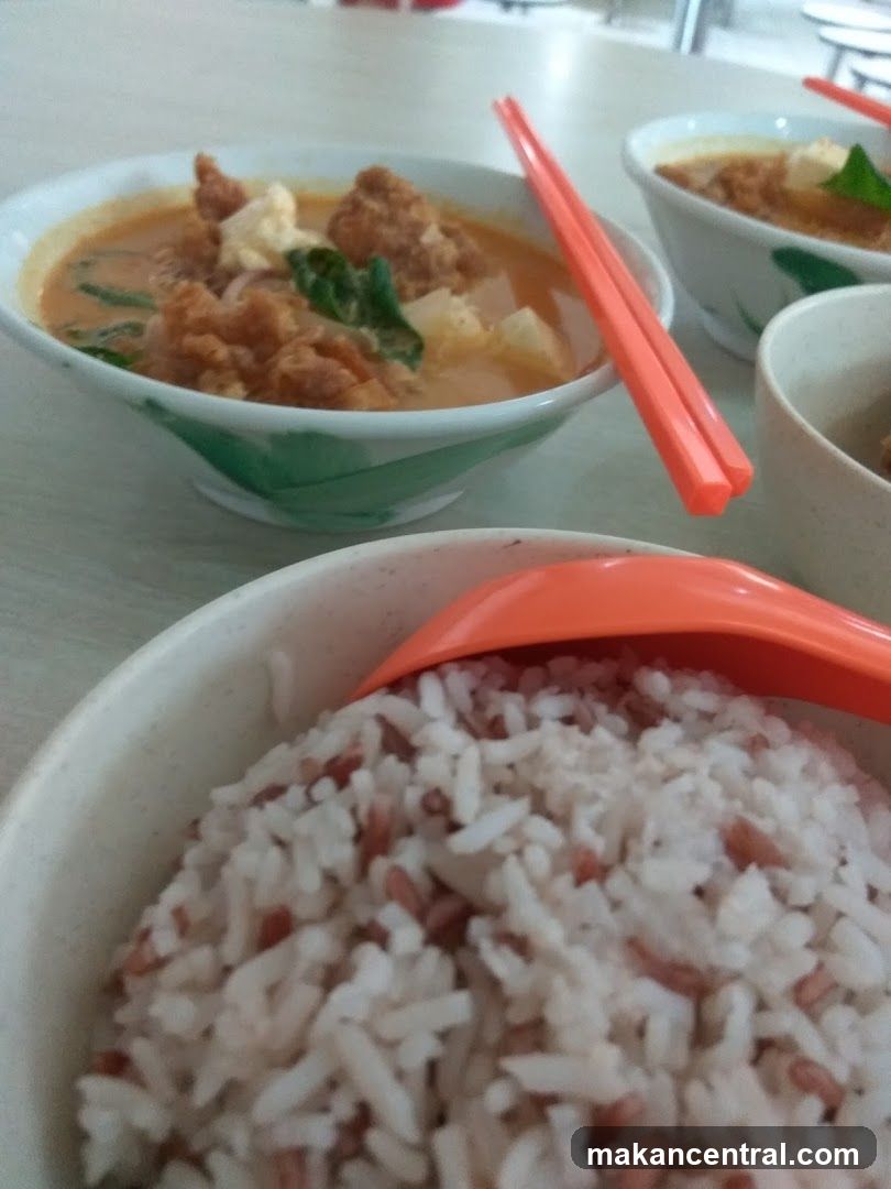 Curry Noodles and Rice