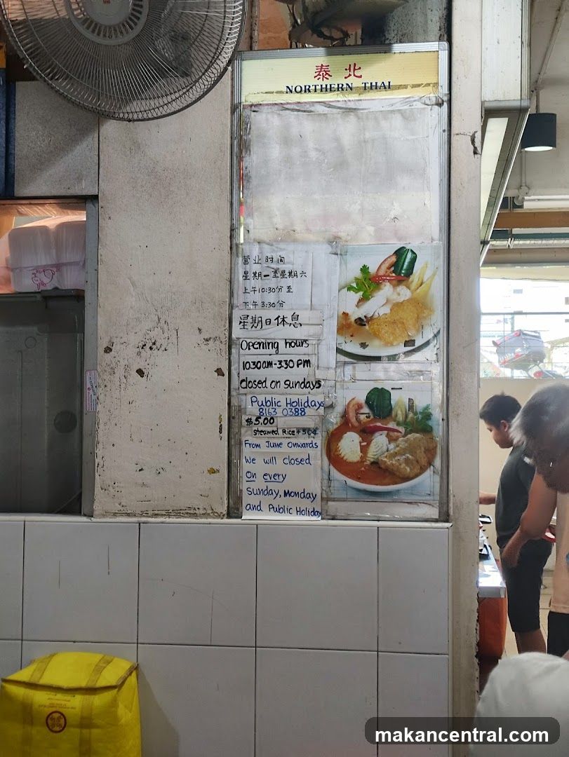 Northern Thai Menu Board