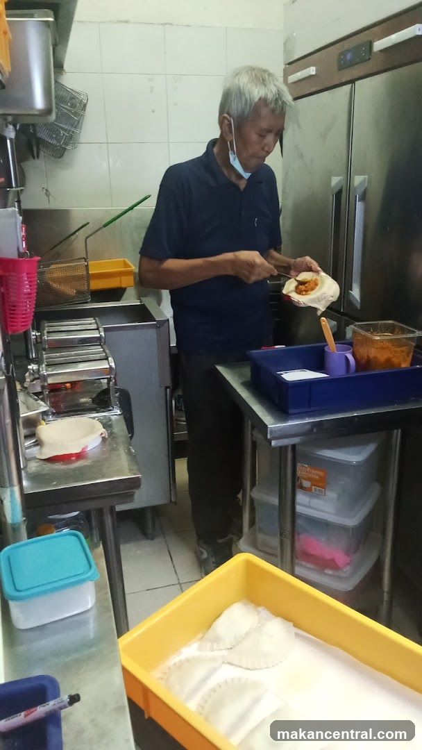 Man preparing food in a kitchen