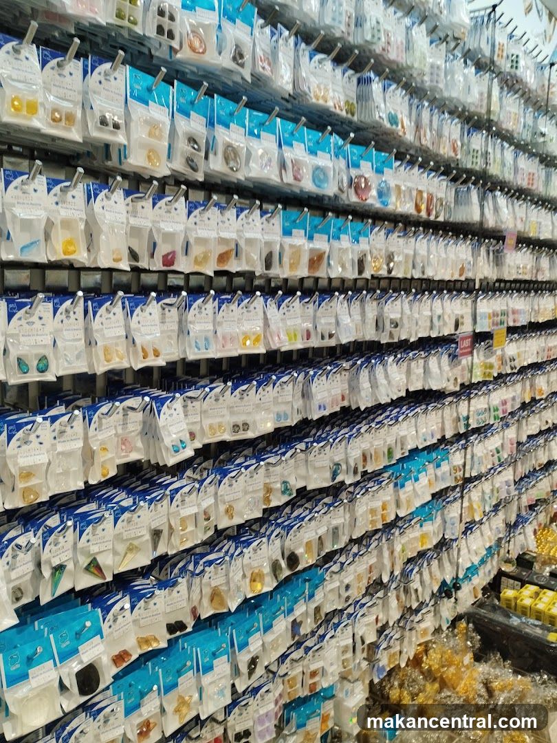 Wall of Craft Supplies