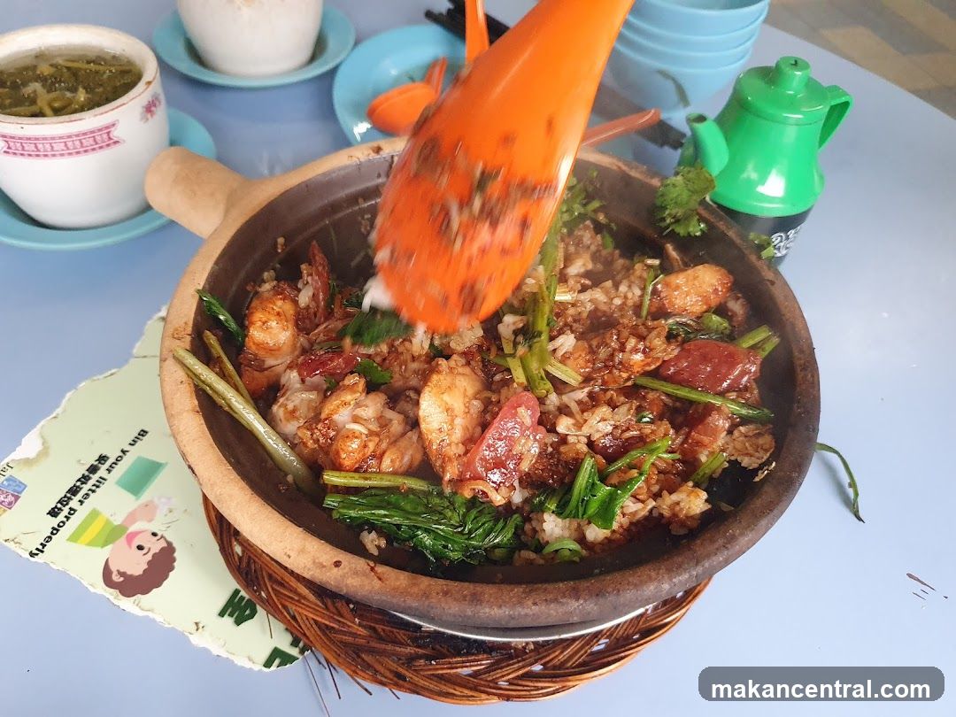 Claypot Rice with Shrimp