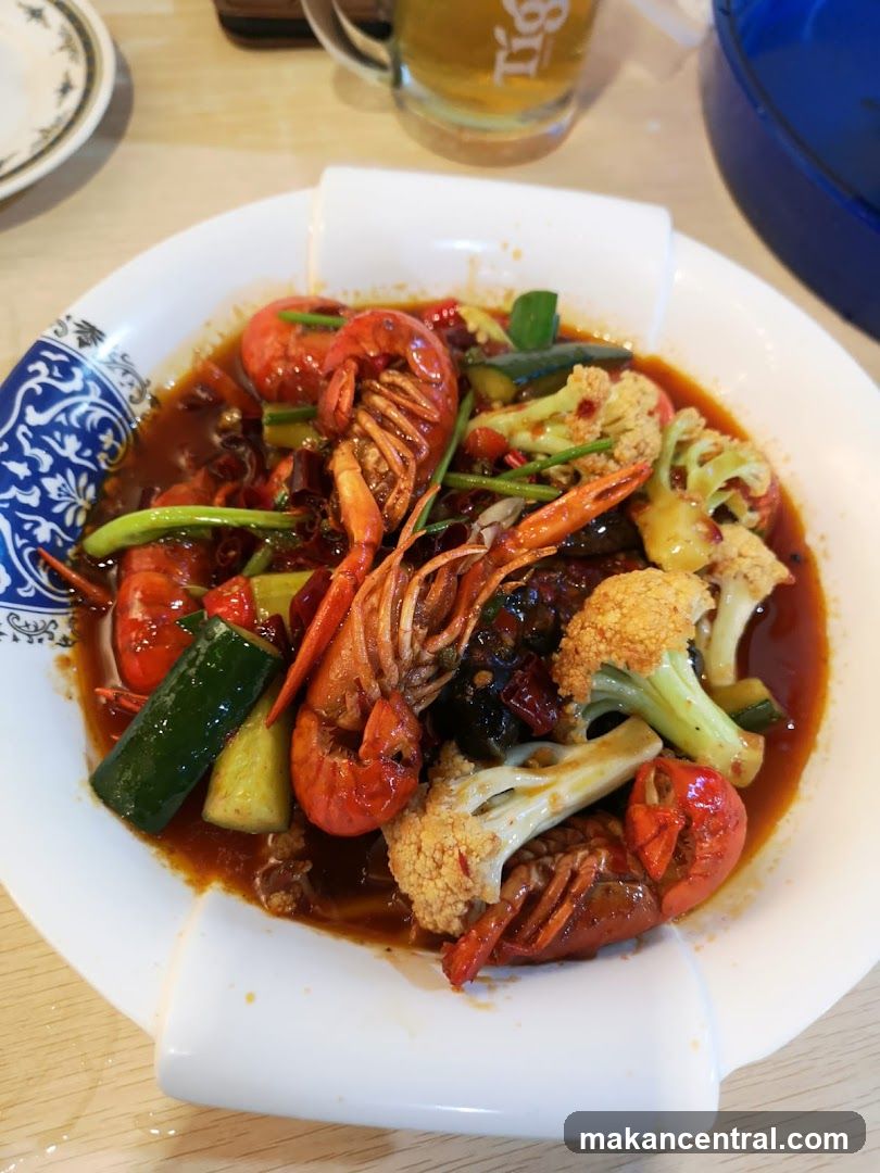 Spicy Crayfish with Vegetables