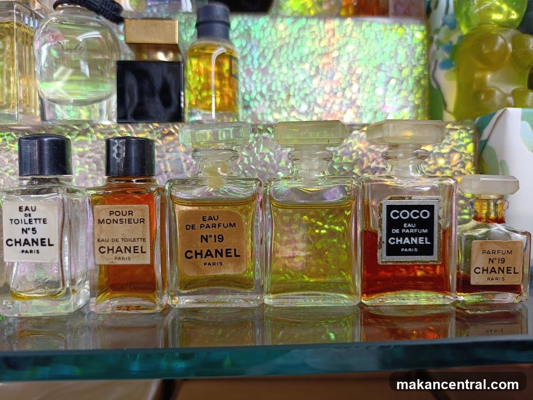 Collection of Chanel Perfume Miniatures