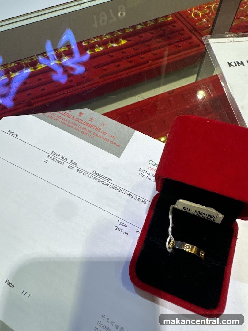 Gold Ring and Receipt