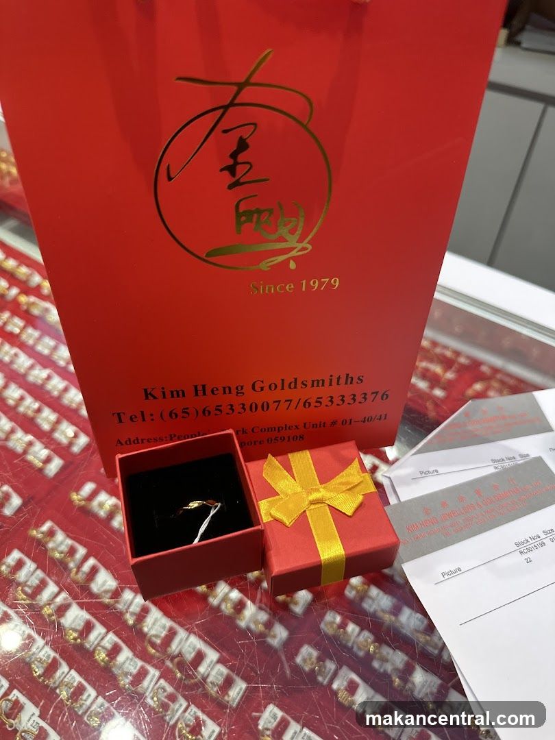 Kim Heng Goldsmiths Packaging and Jewelry