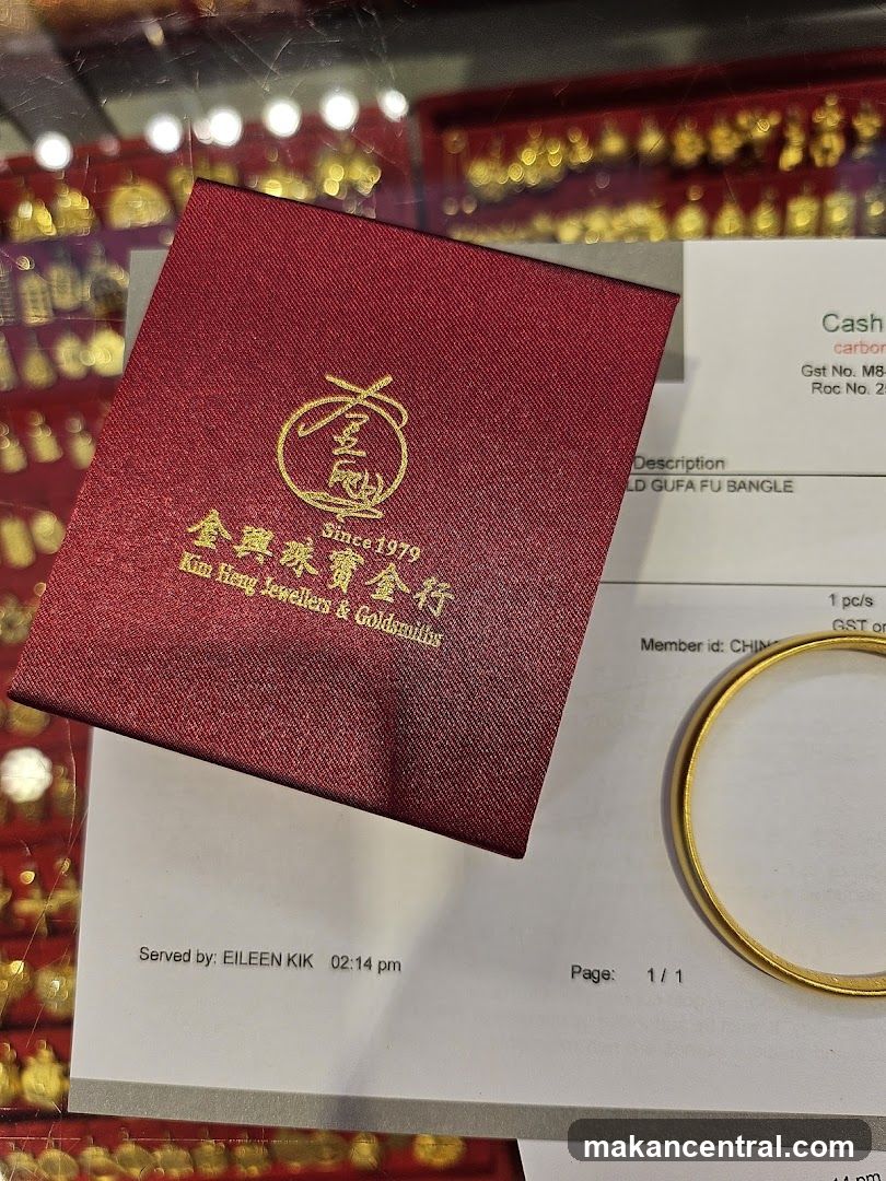 Jewelry Receipt and Bangle