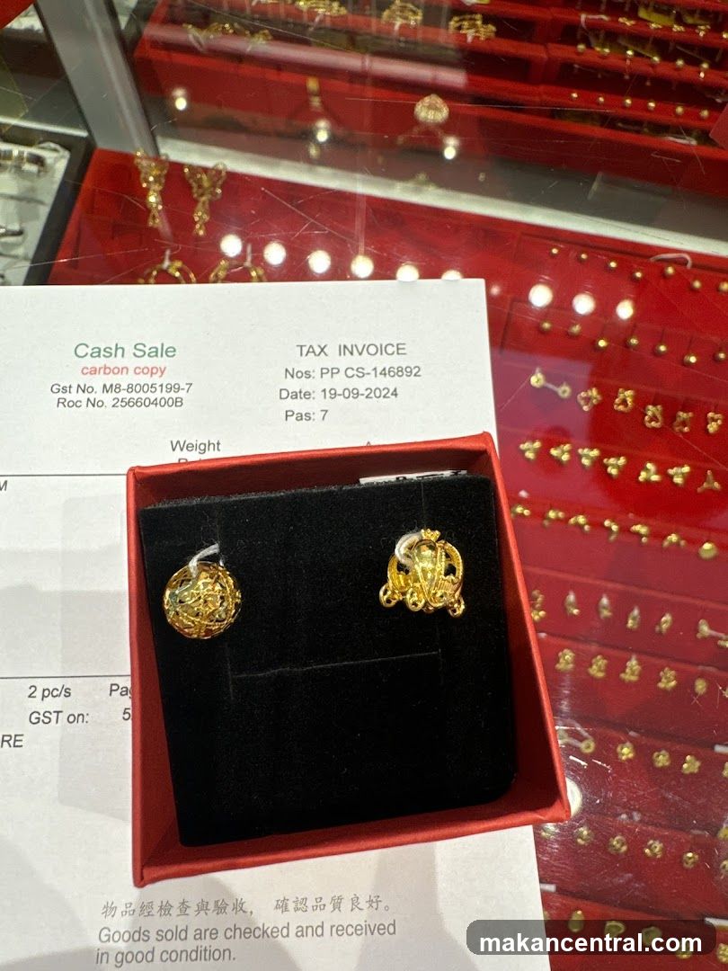 Gold Jewelry Display