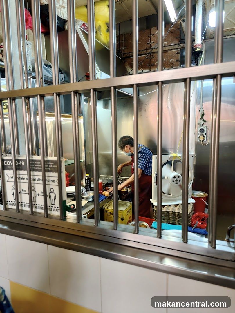 Cook preparing food