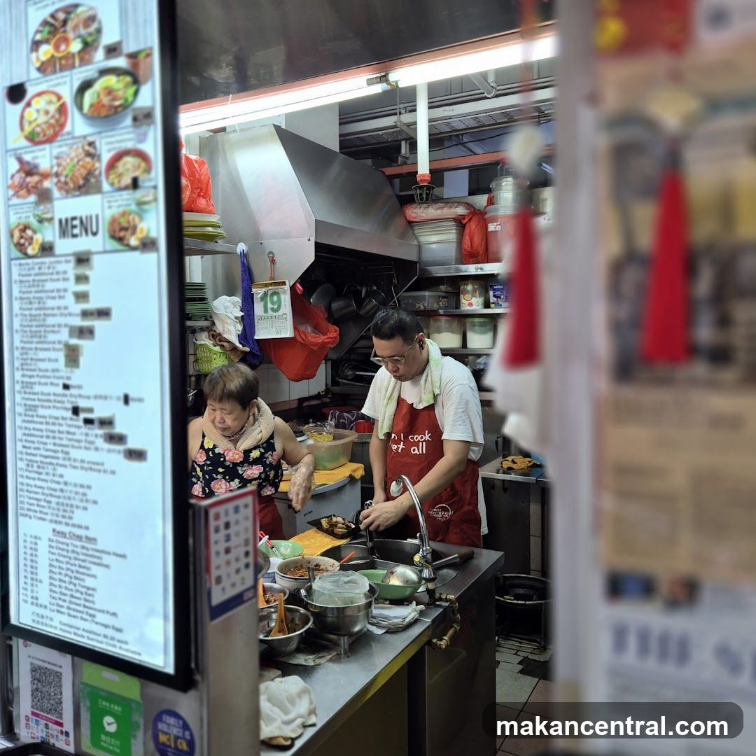 Kitchen Staff Preparing Food