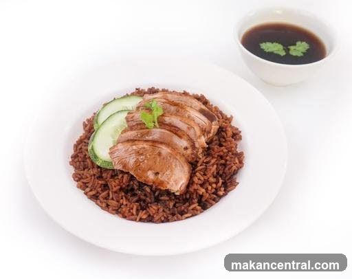 Sliced Duck with Rice and Broth