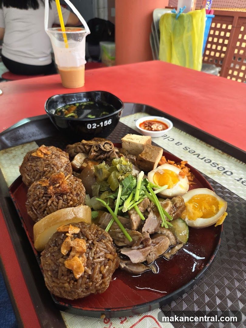 Braised Pork Rice with Egg and Soup