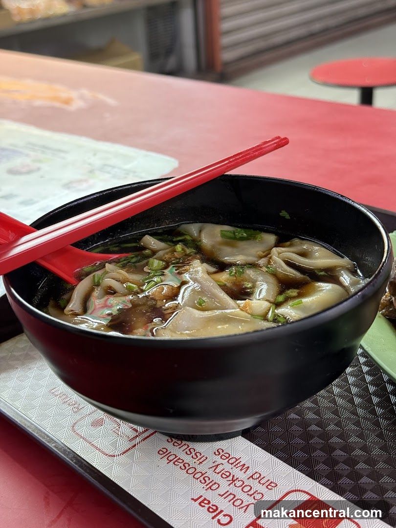 Bowl of Dumplings in Broth