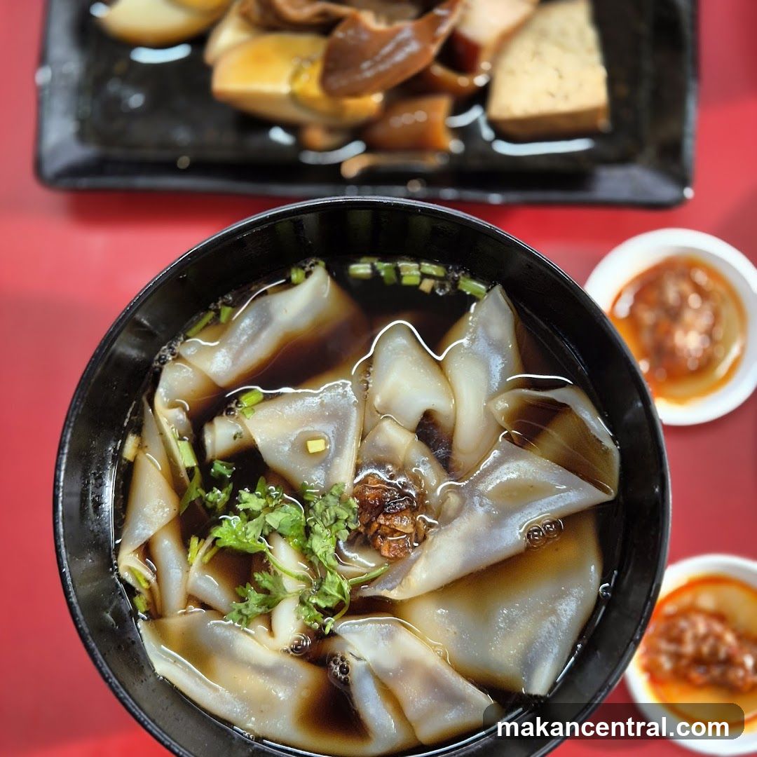 Dumplings in Broth with Side Dishes