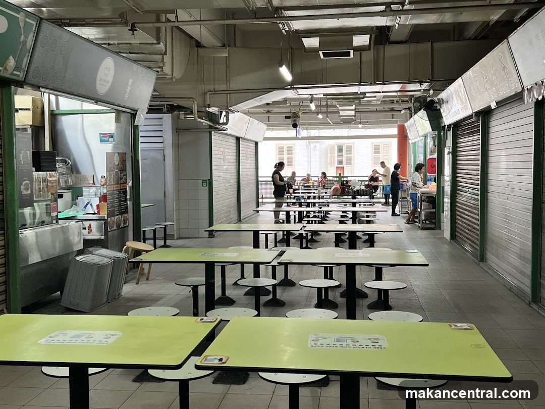 Food court seating area