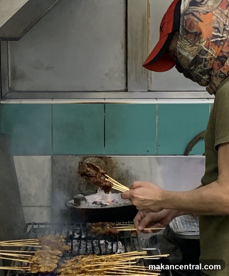 Grilling Satay