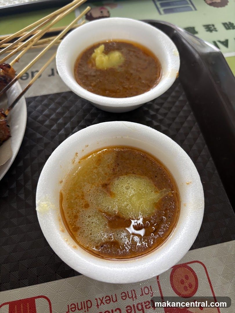 Peanut Sauce with Satay Skewers
