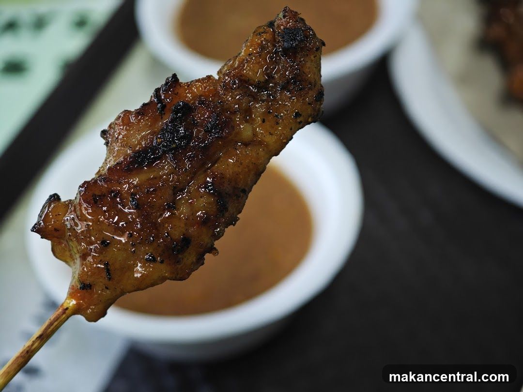 Grilled Meat Skewer with Peanut Sauce
