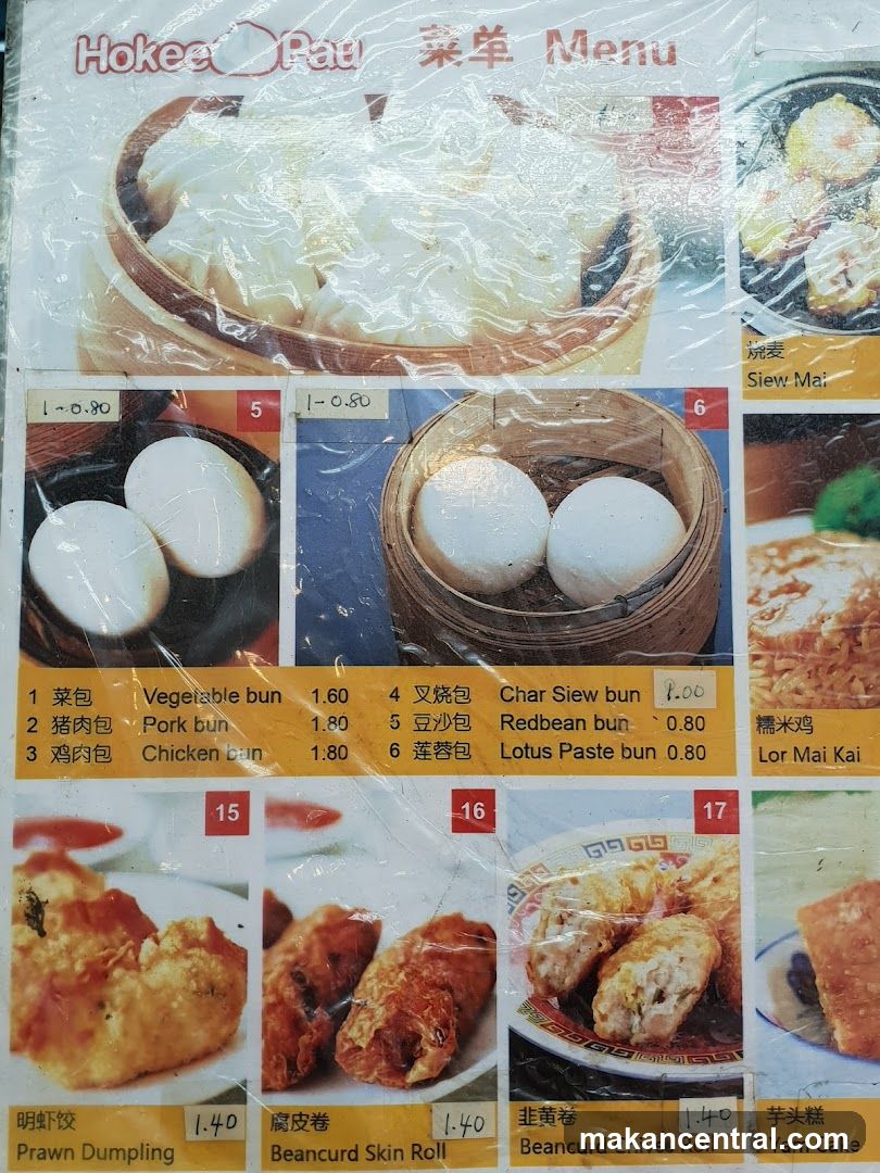 Hokee Pau Menu