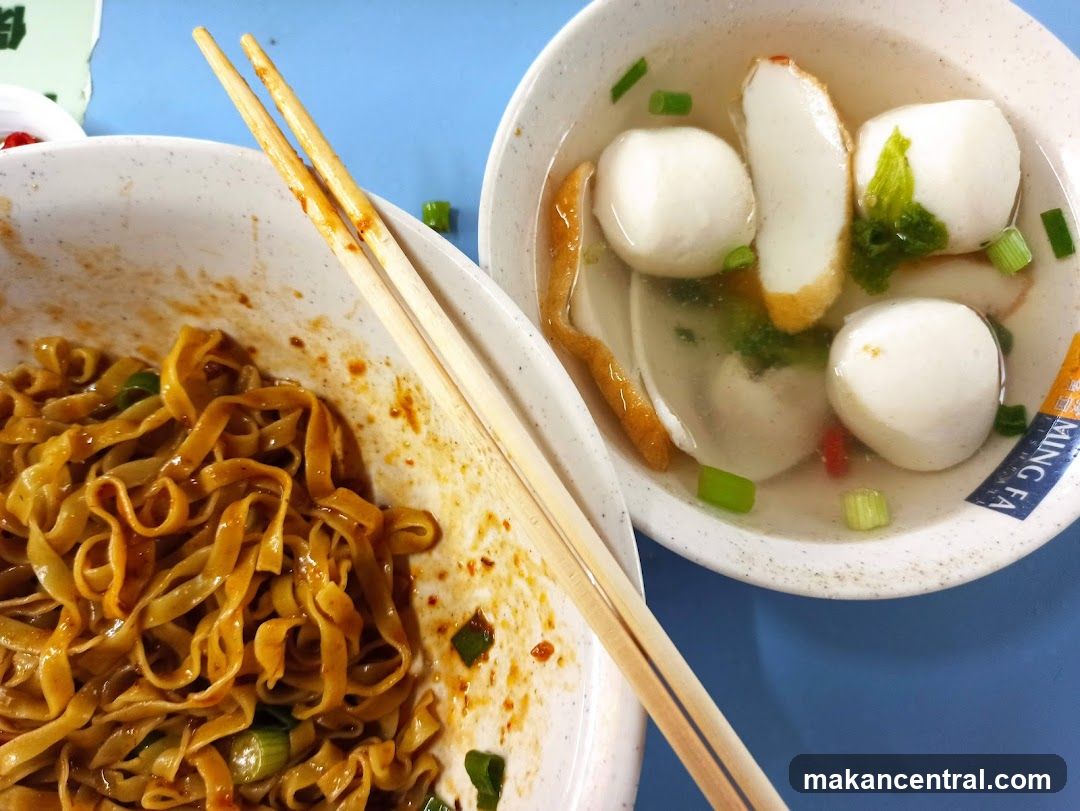 Noodles and Fishball Soup