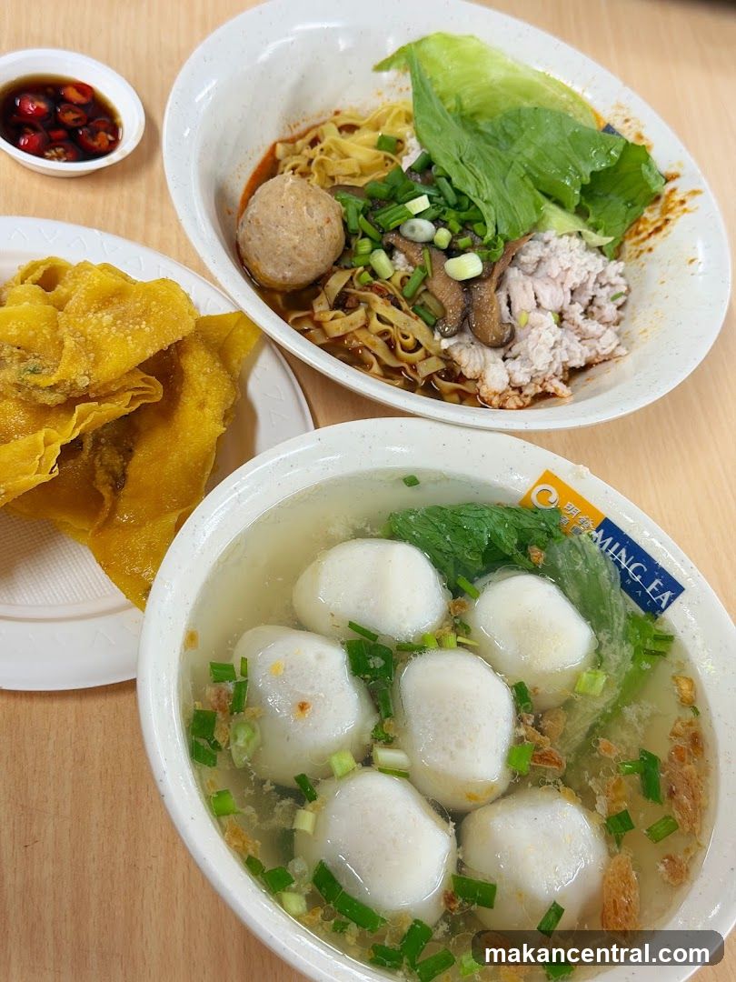 Noodles and Fishball Soup
