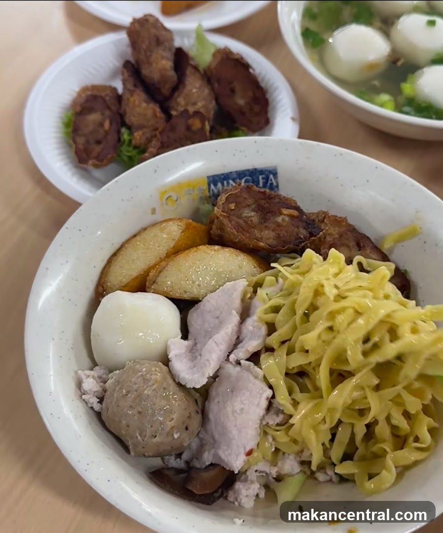 Noodles with Meat and Fish Balls