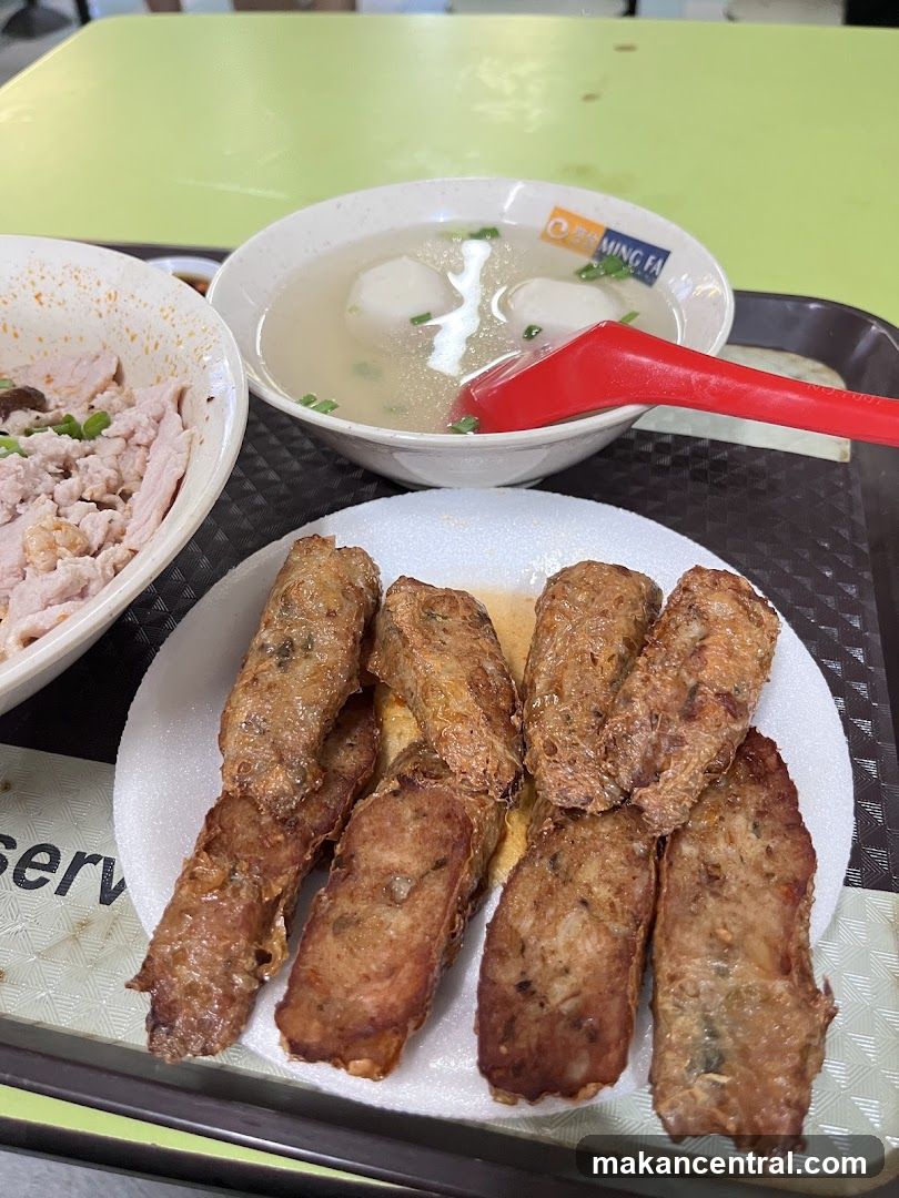Fried Rolls and Fishball Soup