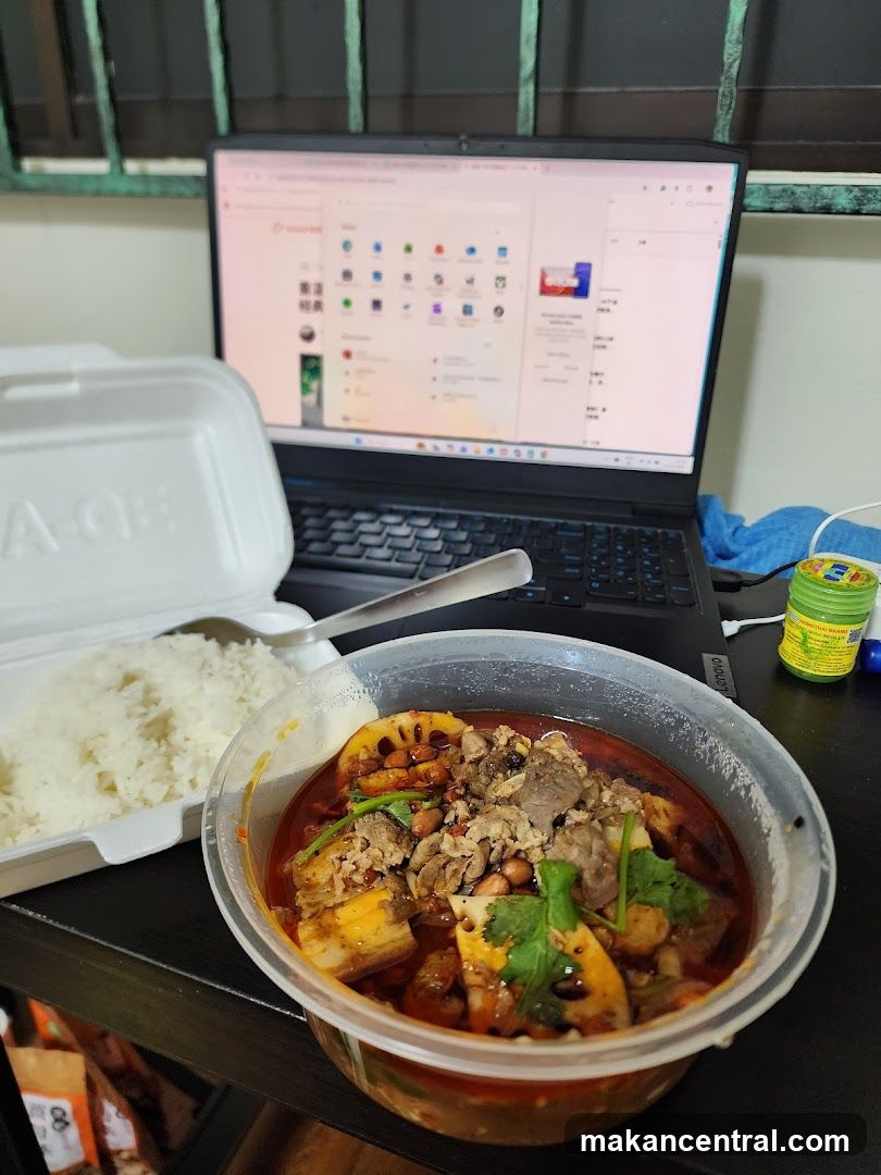 Meal and Laptop