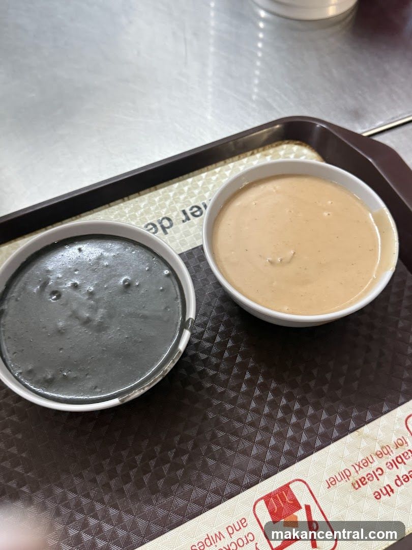 Two Sauces on a Tray