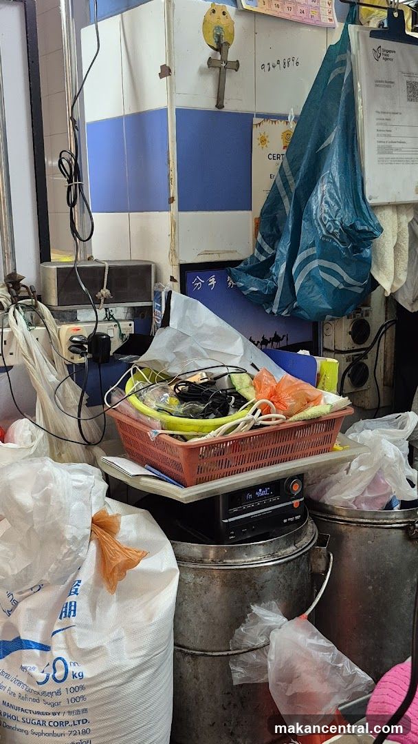 Storage Area with Sugar Bags and Electronics