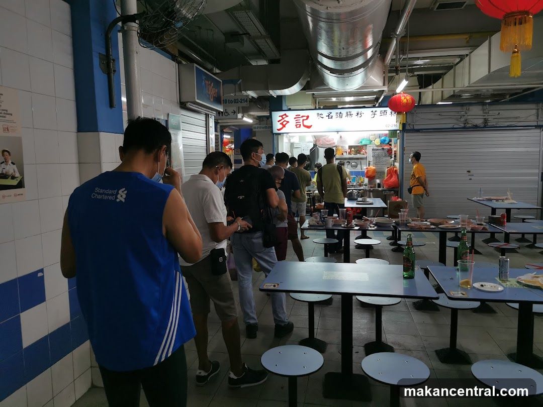 Food Stall with Customers