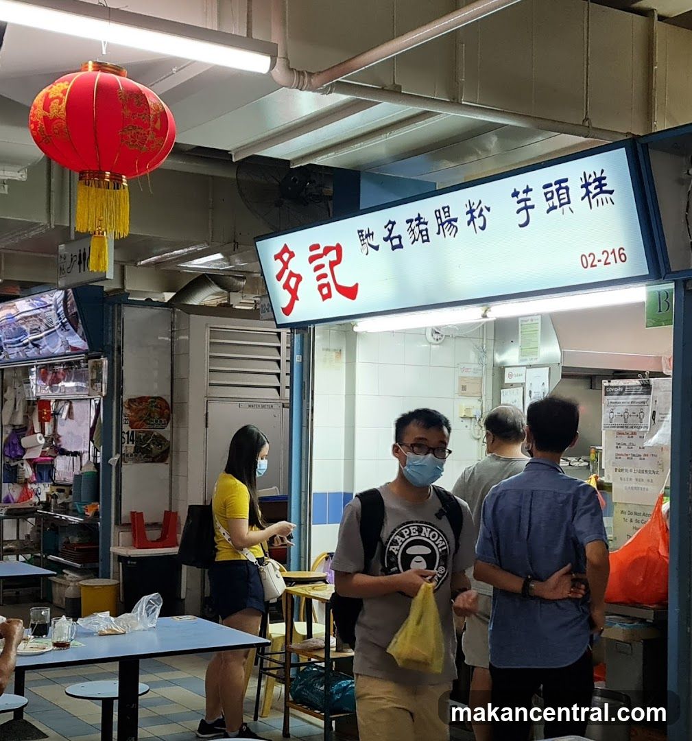 Food Stall with Customers