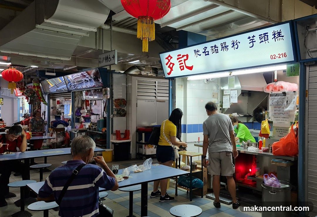 Food Stall with Customers