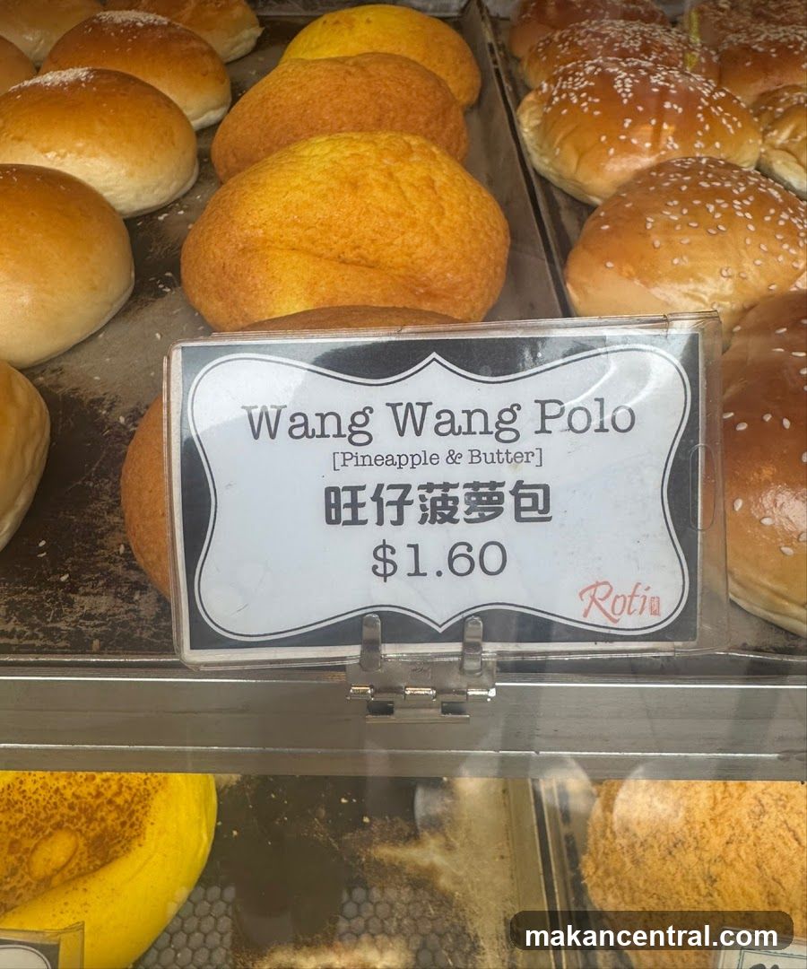 Bakery Display with Labeled Bread