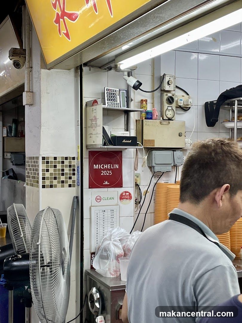 Restaurant interior with Michelin recognition