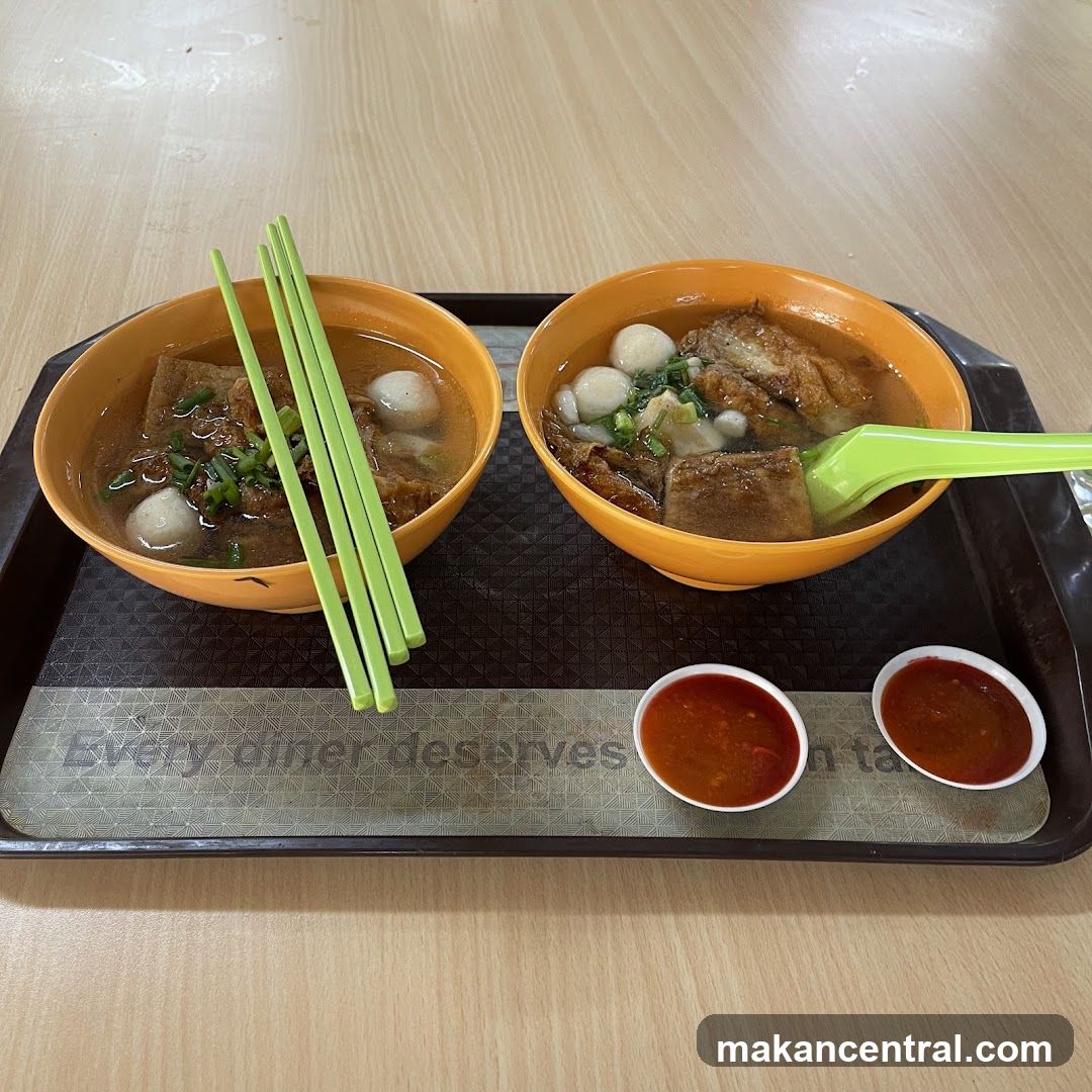 Two Bowls of Noodle Soup