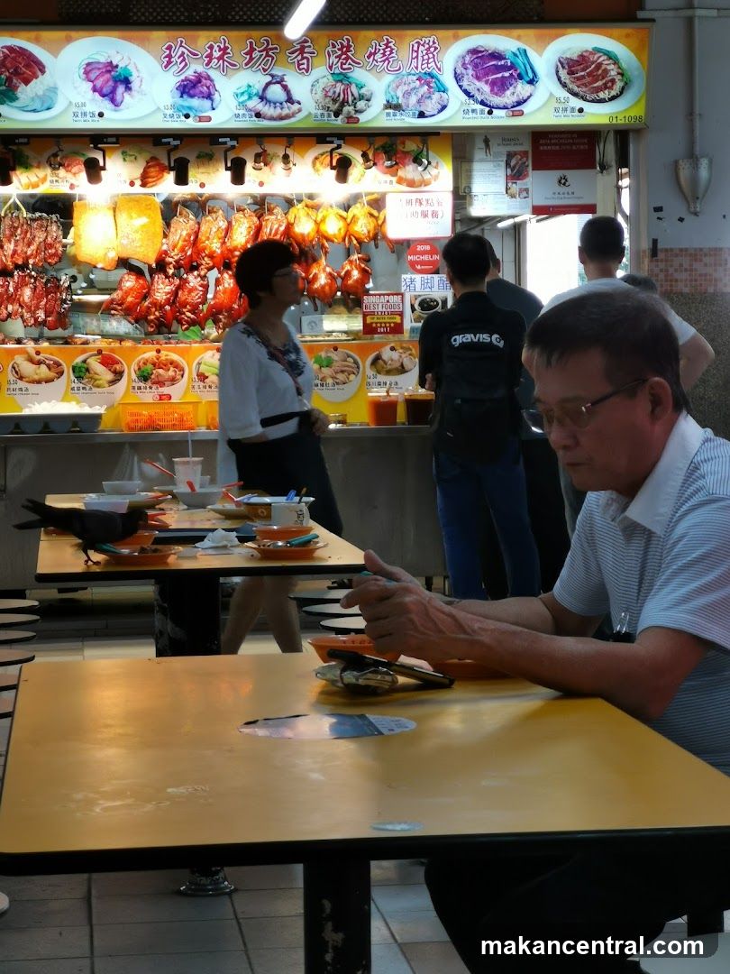 Food Stall with Roasted Meats