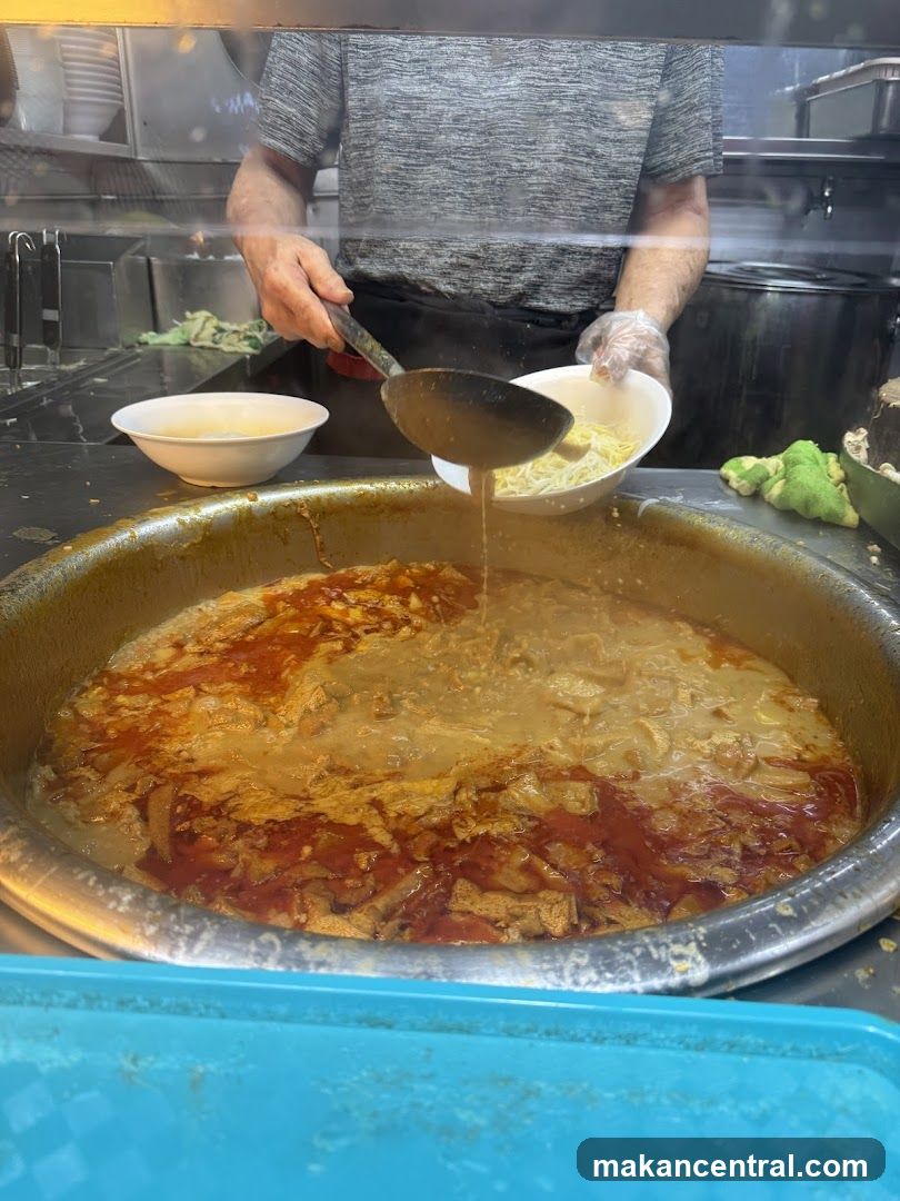 Curry being served