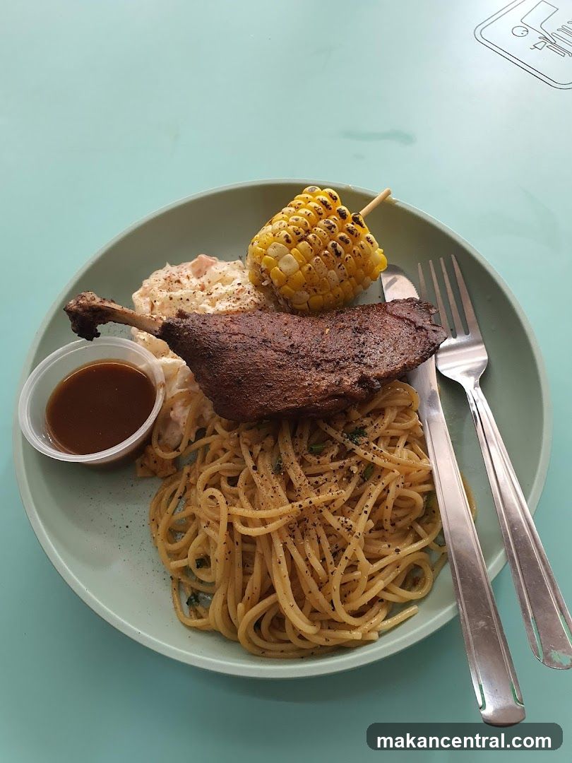 Duck Confit with Spaghetti