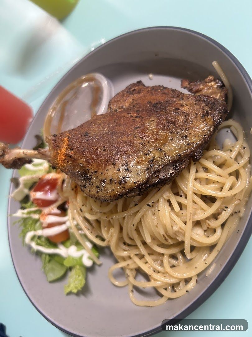 Duck Confit with Spaghetti