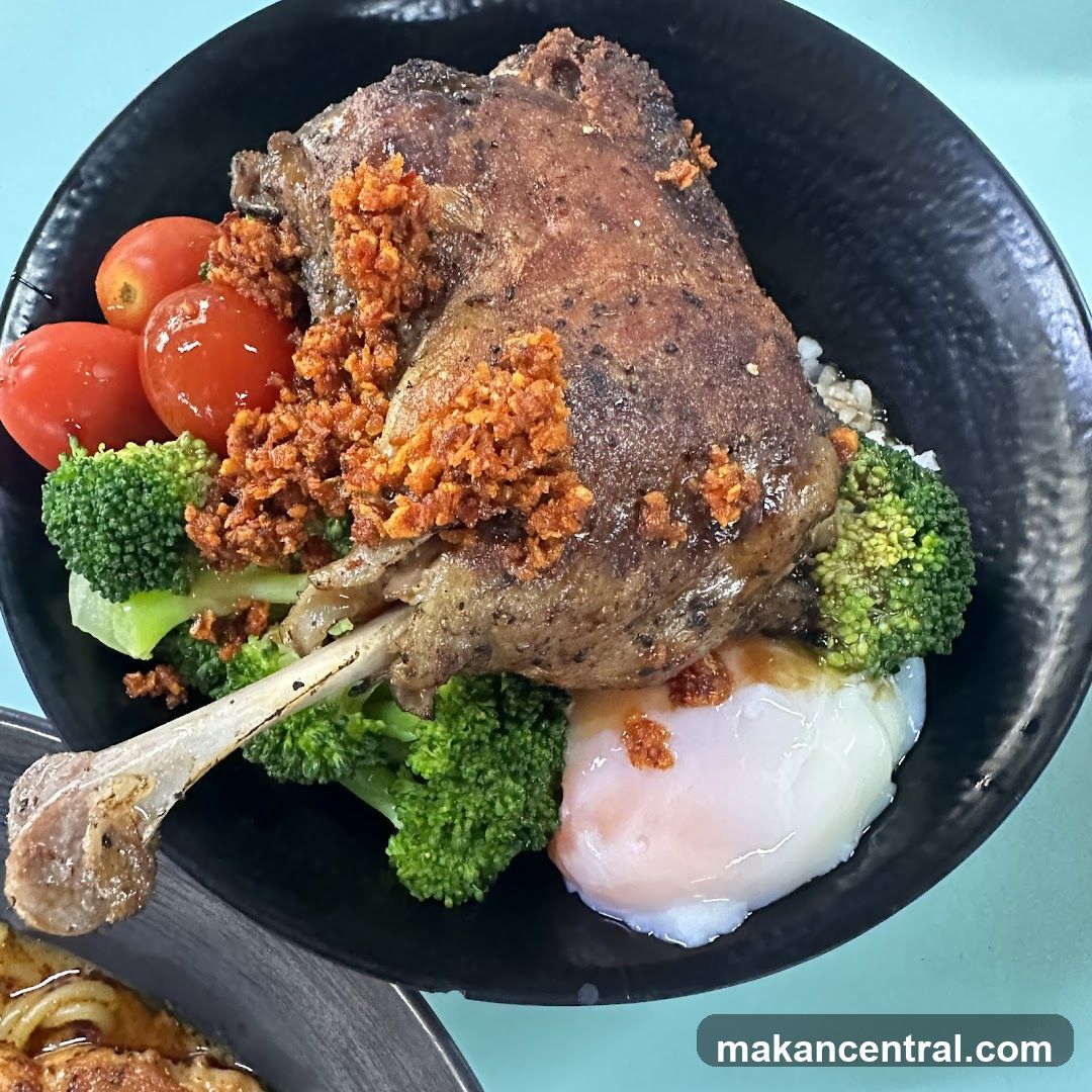 Duck Leg with Sides